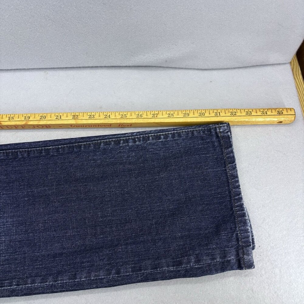 Kenneth‎ Cole New York Men's Distress Denim Blue Jeans Straight Leg Size 34×32 - Picture 11 of 12